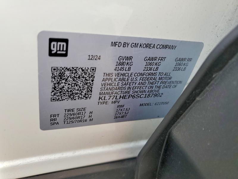Aukcja sprzedaży 2025 Chevrolet Trax, vin: KL77LHEP6SC187902, numer aukcji: 63241146