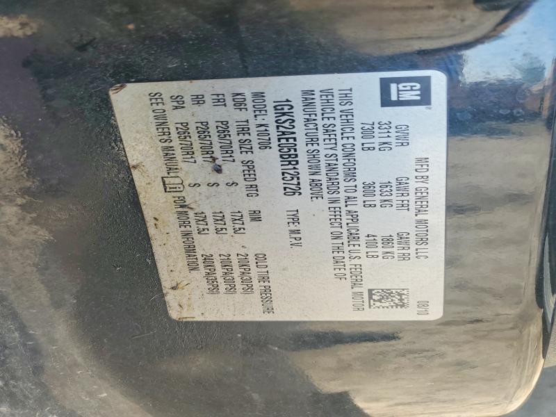 2011 Gmc Yukon მანქანა იყიდება აუქციონზე, vin: 1GKS2AE05BR125726, აუქციონის ნომერი: 64996366