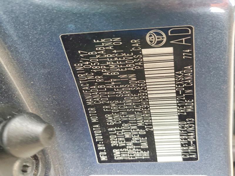 Продаж на аукціоні авто 2017 Toyota Corolla, vin: 2T1BURHE9HC892560, номер лоту: 63378376