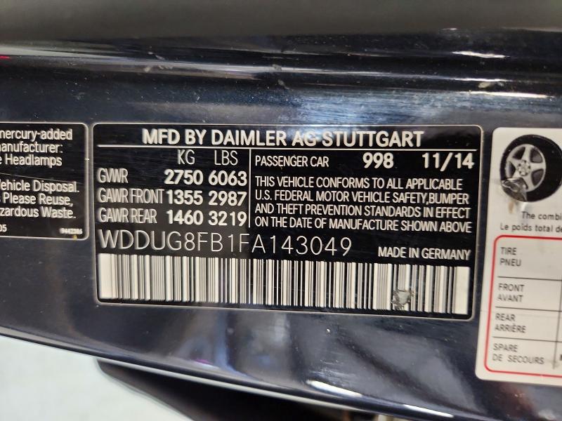 Aukcja sprzedaży 2015 Mercedes-benz S, vin: WDDUG8FB1FA143049, numer aukcji: 65049636
