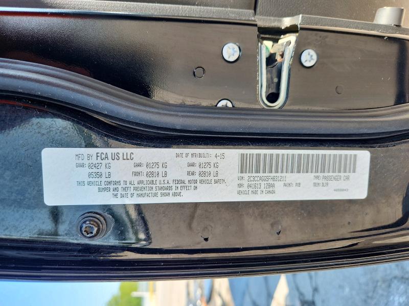 Aukcja sprzedaży 2015 Chrysler 300, vin: 2C3CCAGG5FH831211, numer aukcji: 66101576