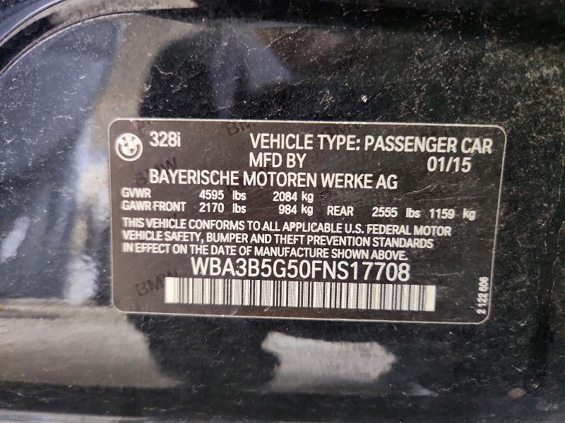 64574366 :رقم المزاد ، WBA3B5G50FNS17708 vin ، 2015 Bmw 328 مزاد بيع
