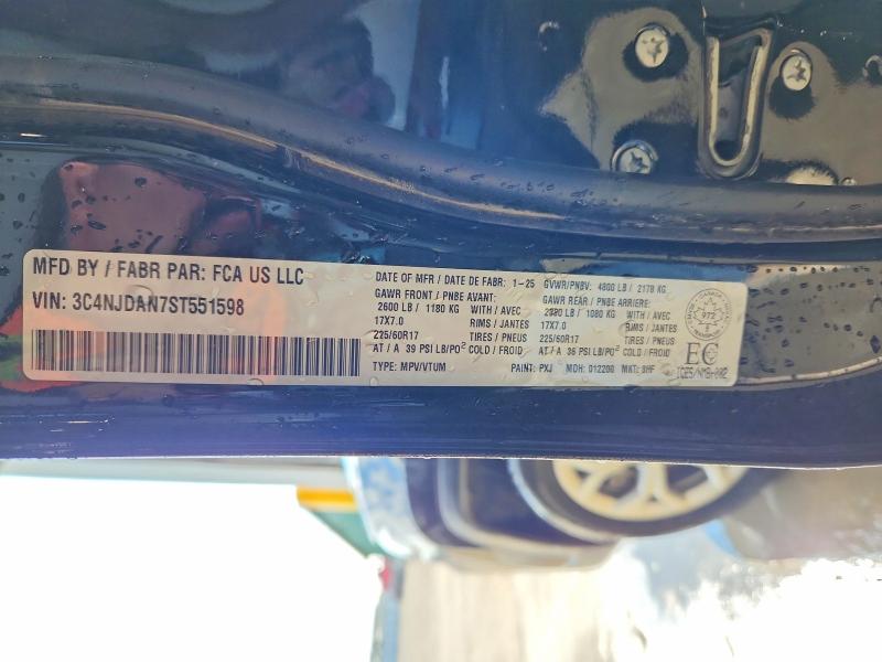 Продажа на аукционе авто 2025 Jeep Compass, vin: 3C4NJDAN7ST551598, номер лота: 62999266