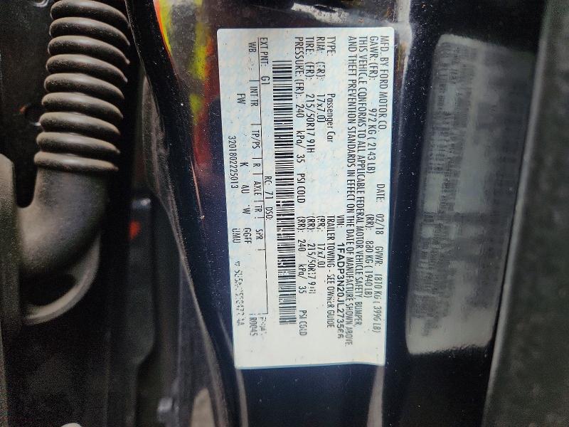 Aukcja sprzedaży 2018 Ford Focus, vin: 1FADP3N20JL273566, numer aukcji: 64202046