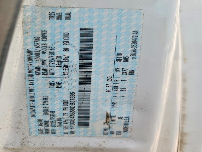 63200336 :رقم المزاد ، 1FDXE45S58DB57895 vin ، 2008 Ford E450 مزاد بيع