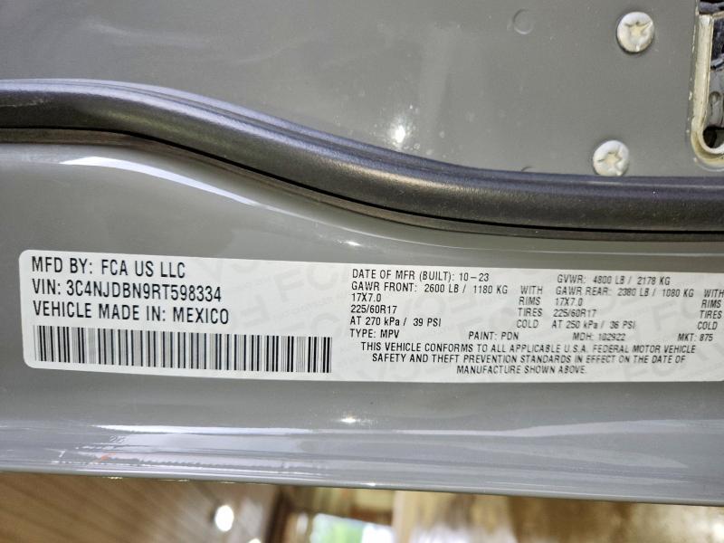 Продажа на аукционе авто 2024 Jeep Compass, vin: 3C4NJDBN9RT598334, номер лота: 64533806