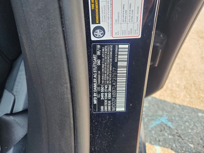 Aukcja sprzedaży 2020 Mercedes-benz E, vin: WDDZF6BB7LA737577, numer aukcji: 64184896