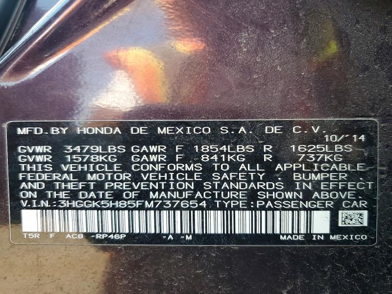 Продажа на аукционе авто 2015 Honda Fit, vin: 3HGGK5H85FM737654, номер лота: 65257266