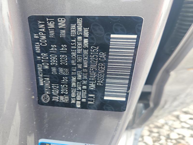 Продажа на аукционе авто 2022 Hyundai Elantra, vin: KMHLR4AF5NU225152, номер лота: 64952776