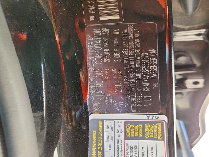 66741406 :رقم المزاد ، KNAFX4A68F5381573 vin ، 2015 Kia Forte مزاد بيع