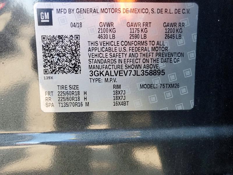 Продаж на аукціоні авто 2018 Gmc Terrain, vin: 3GKALVEV7JL358895, номер лоту: 66536986