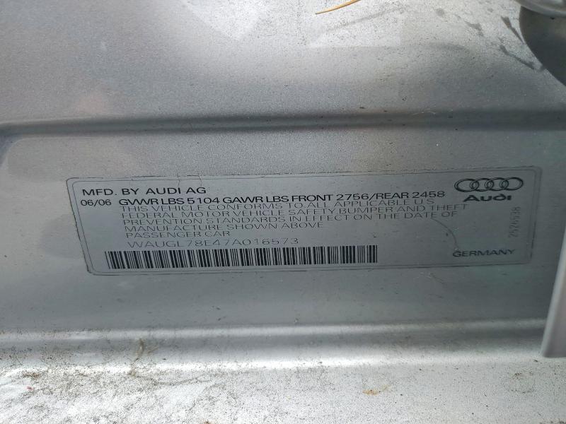 Продаж на аукціоні авто 2007 Audi New S4, vin: WAUGL78E47A016573, номер лоту: 65182966