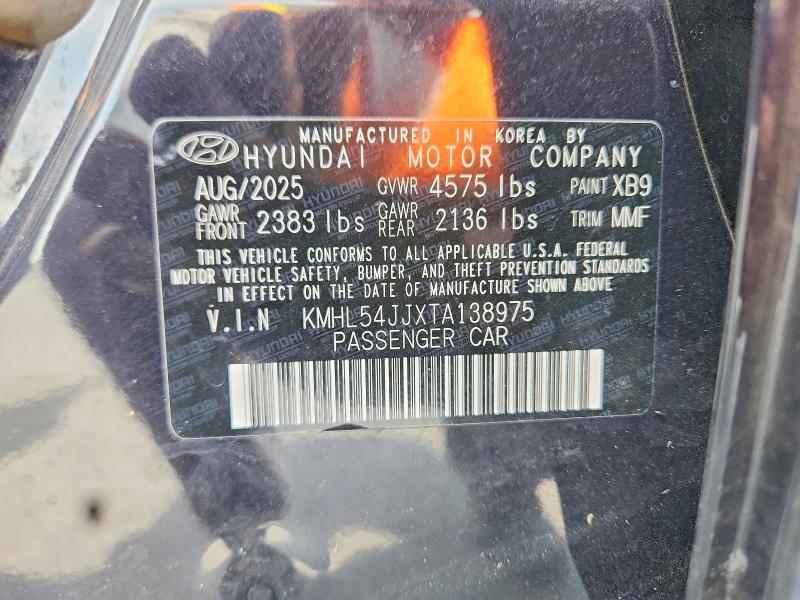 Продажа на аукционе авто 2026 Hyundai Sonata Hybrid, vin: KMHL54JJXTA138975, номер лота: 64703856