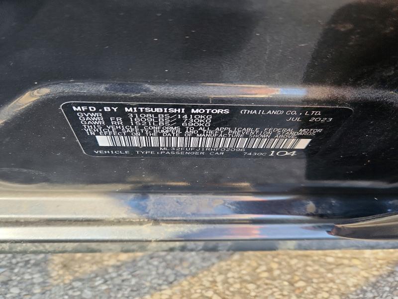 Продаж на аукціоні авто 2024 Mitsubishi Mirage, vin: ML32FUFJ1RHF02096, номер лоту: 66304746