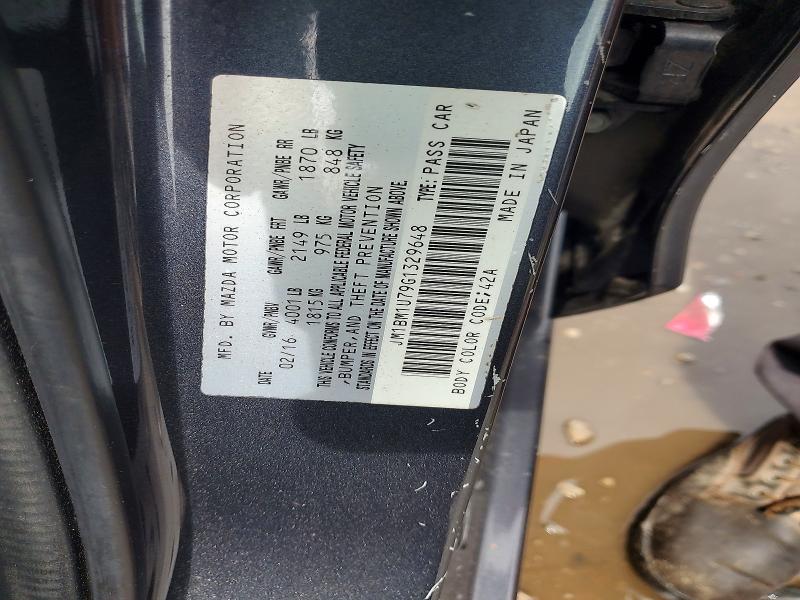 Aukcja sprzedaży 2016 Mazda 3, vin: JM1BM1U79G1329648, numer aukcji: 63567226
