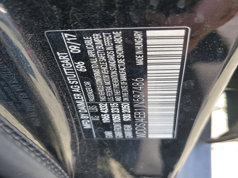 Aukcja sprzedaży 2018 Mercedes-benz Cla, vin: WDDSJ4EB1JN587486, numer aukcji: 63430396