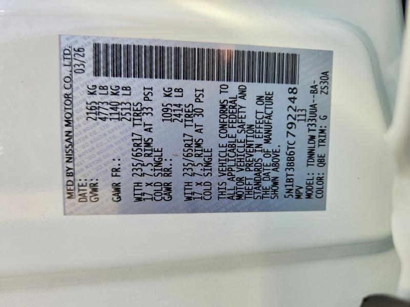 Продаж на аукціоні авто 2026 Nissan Rogue, vin: 5N1BT3BB6TC792248, номер лоту: 65841826