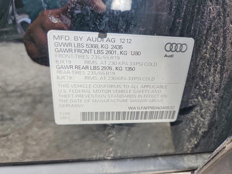 Продажа на аукционе авто 2013 Audi Q5, vin: WA1LFAFP8DA046532, номер лота: 65710256