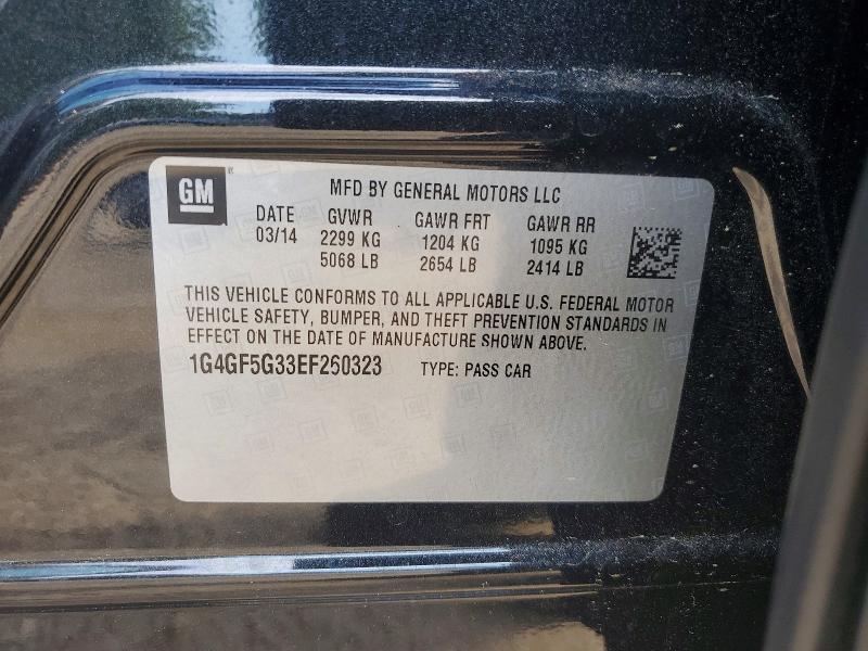 Продажа на аукционе авто 2014 Buick Lacrosse, vin: 1G4GF5G33EF260323, номер лота: 65836776