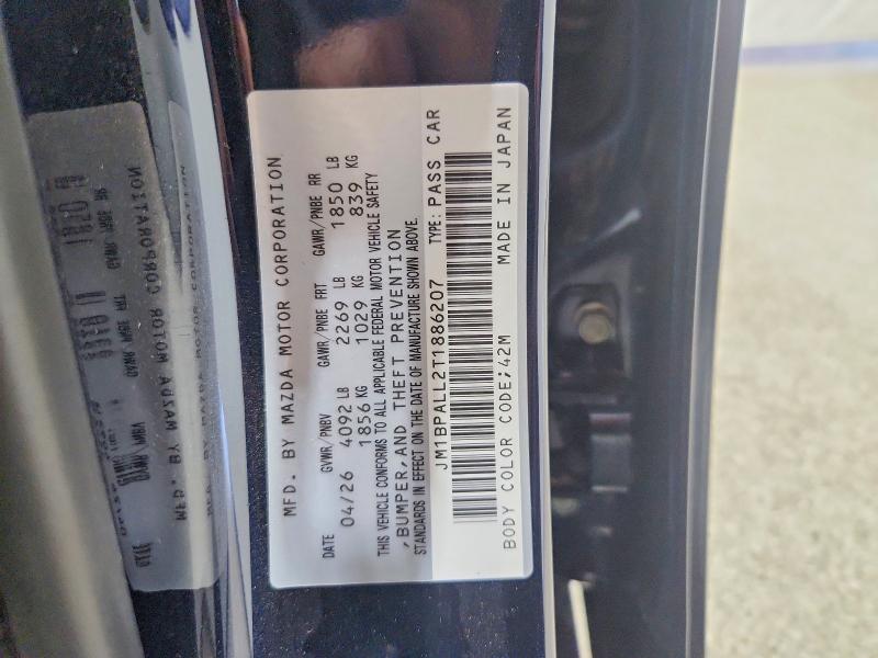 64784356 :رقم المزاد ، JM1BPALL2T1886207 vin ، 2026 Mazda 3 مزاد بيع