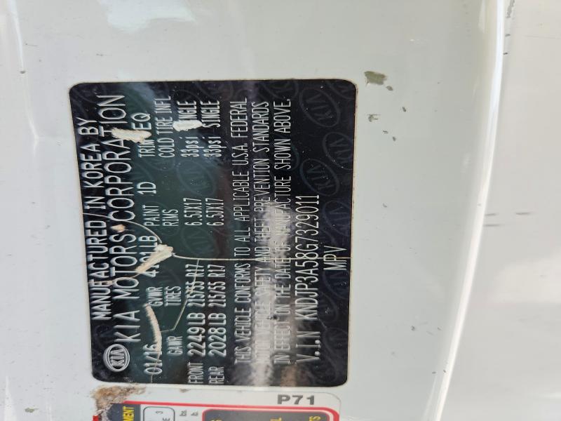 66012926 :رقم المزاد ، KNDJP3A58G7329011 vin ، 2016 Kia Soul مزاد بيع
