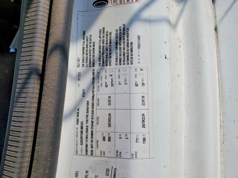 Aukcja sprzedaży 2021 Freightliner Chassis, vin: 4UZADRFD0MCMM3353, numer aukcji: 63608426