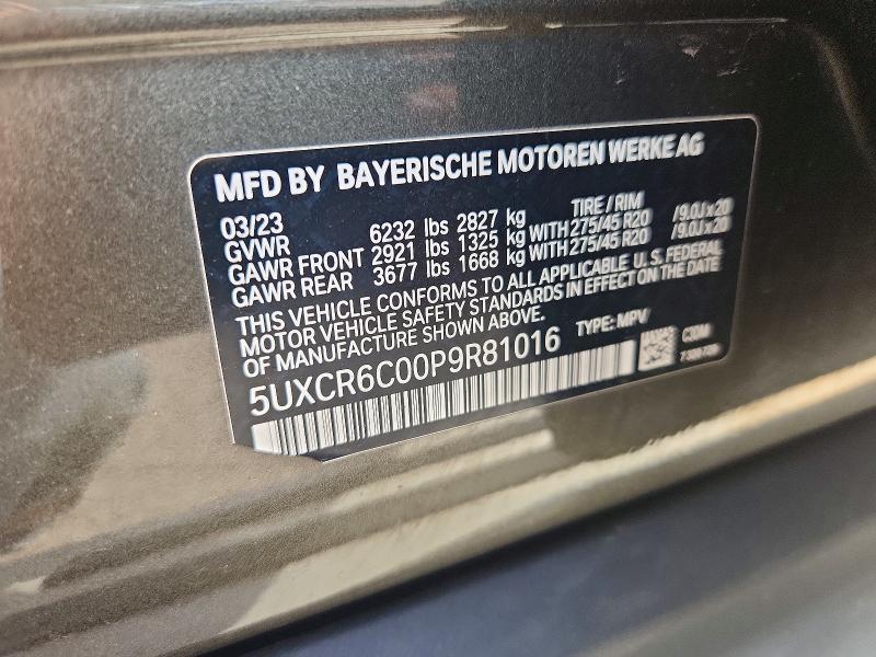 Aukcja sprzedaży 2023 Bmw X5, vin: 5UXCR6C00P9R81016, numer aukcji: 64758046