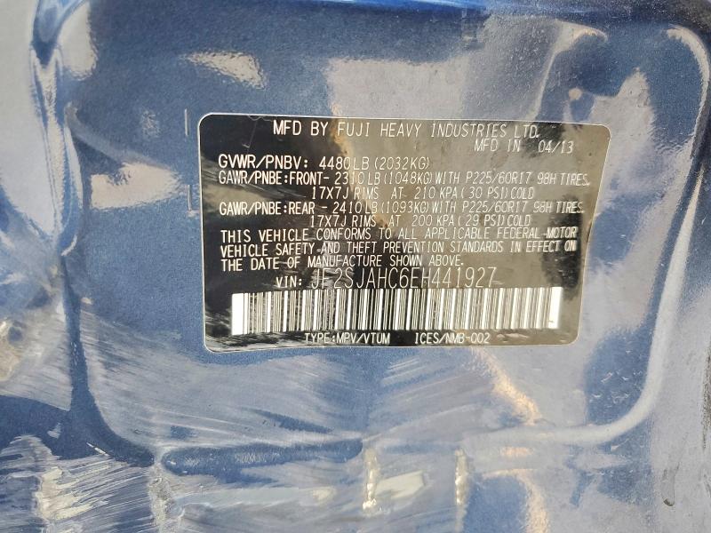 Продажа на аукционе авто 2014 Subaru Forester, vin: JF2SJAHC6EH441927, номер лота: 64092966