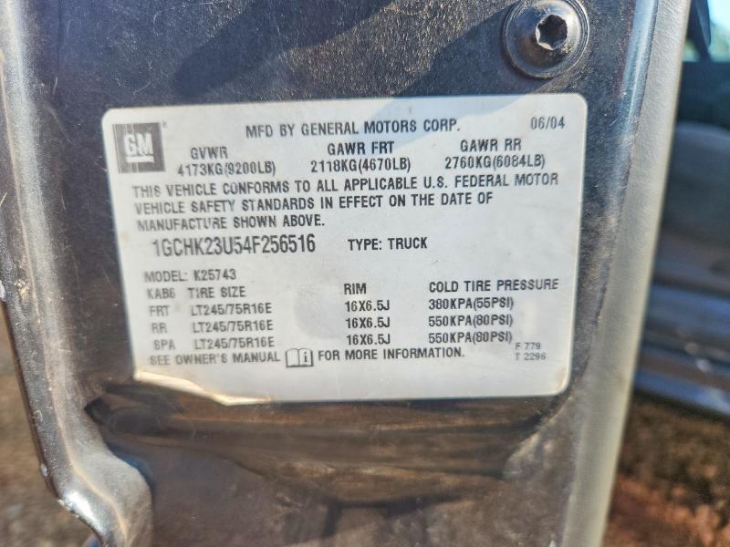 Aukcja sprzedaży 2004 Chevrolet Silverado, vin: 1GCHK23U54F256516, numer aukcji: 64234296