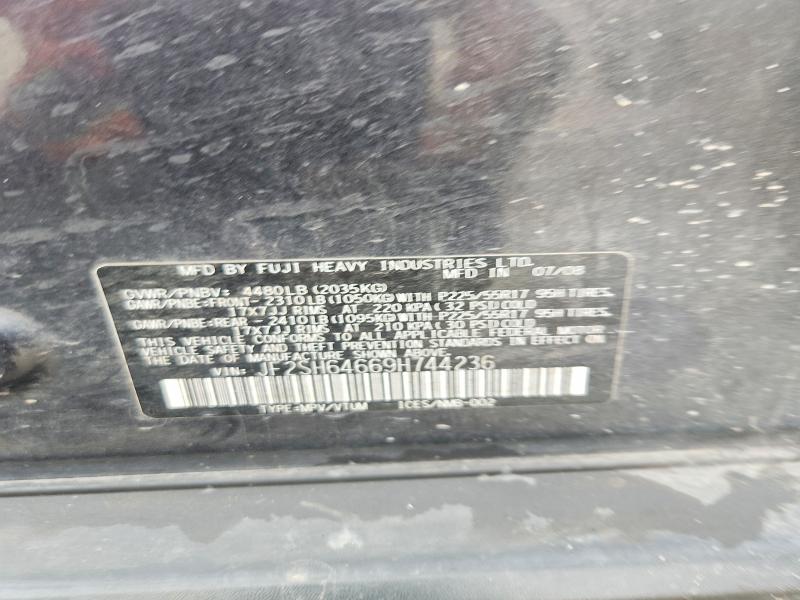 2009 Subaru Forester მანქანა იყიდება აუქციონზე, vin: JF2SH64669H744236, აუქციონის ნომერი: 64953606