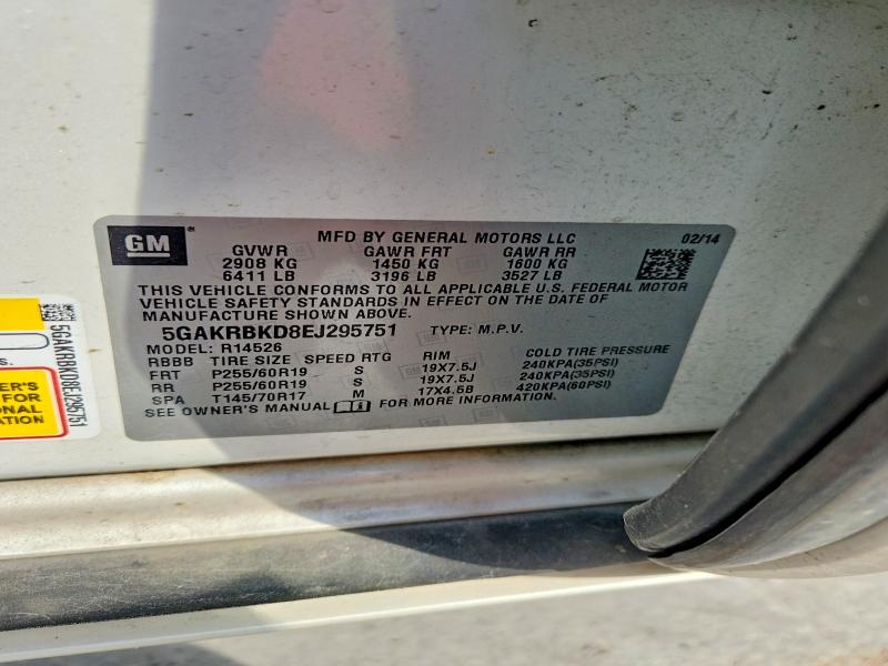 Продаж на аукціоні авто 2014 Buick Enclave, vin: 5GAKRBKD8EJ295751, номер лоту: 65206146