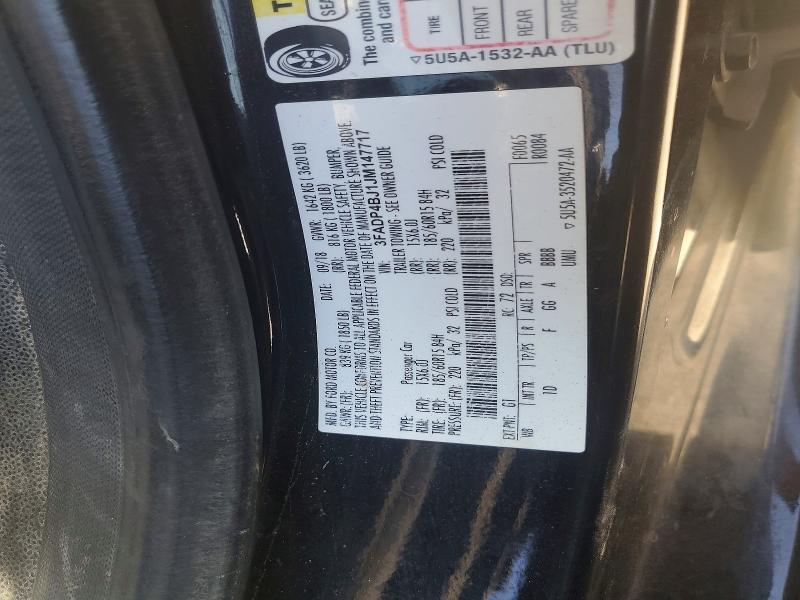 2018 Ford Fiesta მანქანა იყიდება აუქციონზე, vin: 3FADP4BJ1JM147717, აუქციონის ნომერი: 63448356