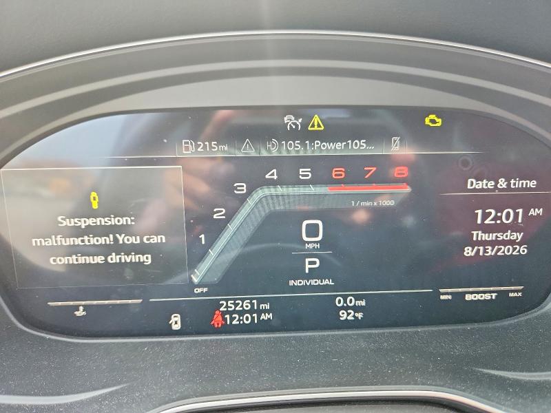 2024 Audi Sq5 მანქანა იყიდება აუქციონზე, vin: WA1B4AFY4R2109105, აუქციონის ნომერი: 65002036