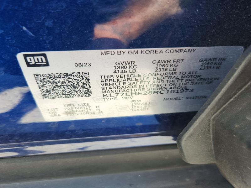 Aukcja sprzedaży 2024 Chevrolet Trax, vin: KL77LHE28RC101973, numer aukcji: 66335306