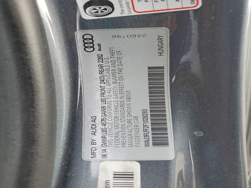 Aukcja sprzedaży 2015 Audi A3, vin: WAU3FLFF2F1028293, numer aukcji: 64786826