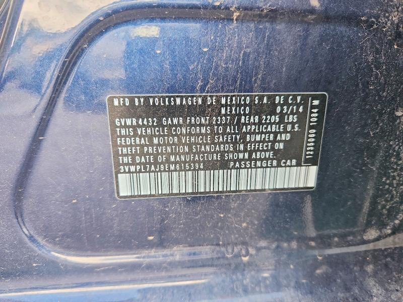 Aukcja sprzedaży 2014 Volkswagen Jetta, vin: 3VWPL7AJ9EM615394, numer aukcji: 66253606