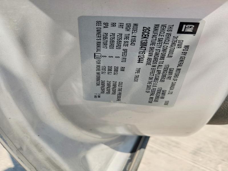 66912616 :رقم المزاد ، 2GCEK13M471512444 vin ، 2007 Chevrolet Silverado مزاد بيع