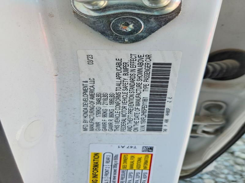 Aukcja sprzedaży 2023 Honda Civic, vin: 19XFL2H85PE011861, numer aukcji: 65323786