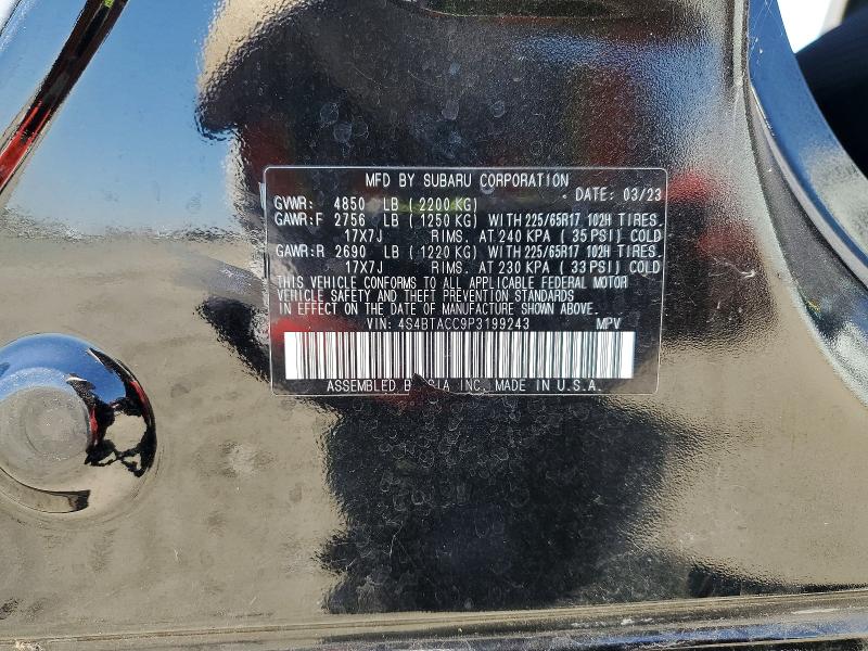 Aukcja sprzedaży 2023 Subaru Outback, vin: 4S4BTACC9P3199243, numer aukcji: 63468316
