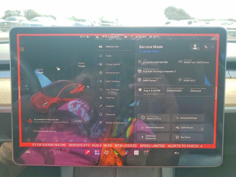 Aukcja sprzedaży 2022 Tesla Model 3, vin: 5YJ3E1EAXNF184796, numer aukcji: 64239056
