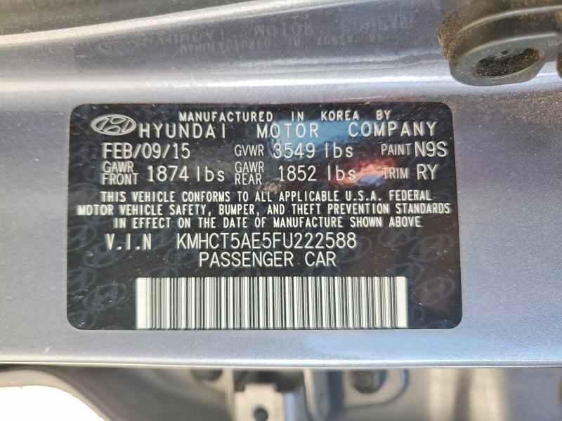 Aukcja sprzedaży 2015 Hyundai Accent, vin: KMHCT5AE5FU222588, numer aukcji: 64125106