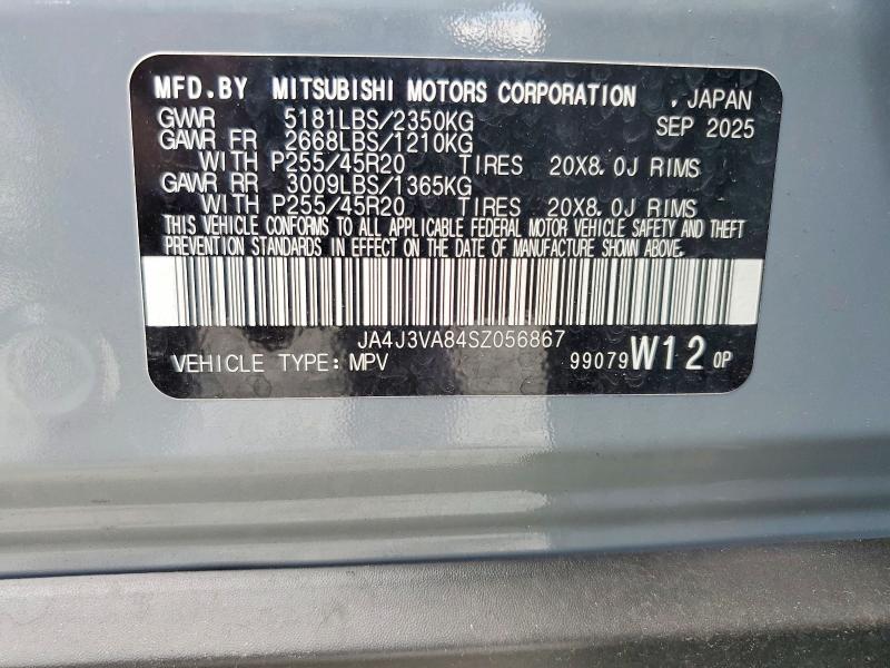 Продаж на аукціоні авто 2025 Mitsubishi Outlander, vin: JA4J3VA84SZ056867, номер лоту: 63355626