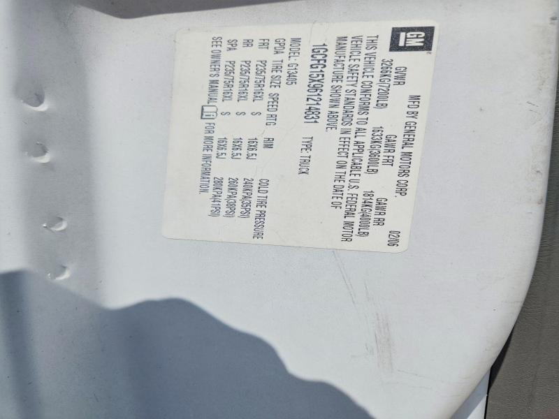 2006 Chevrolet Express G1500 მანქანა იყიდება აუქციონზე, vin: 1GCFG15X961214831, აუქციონის ნომერი: 65559606