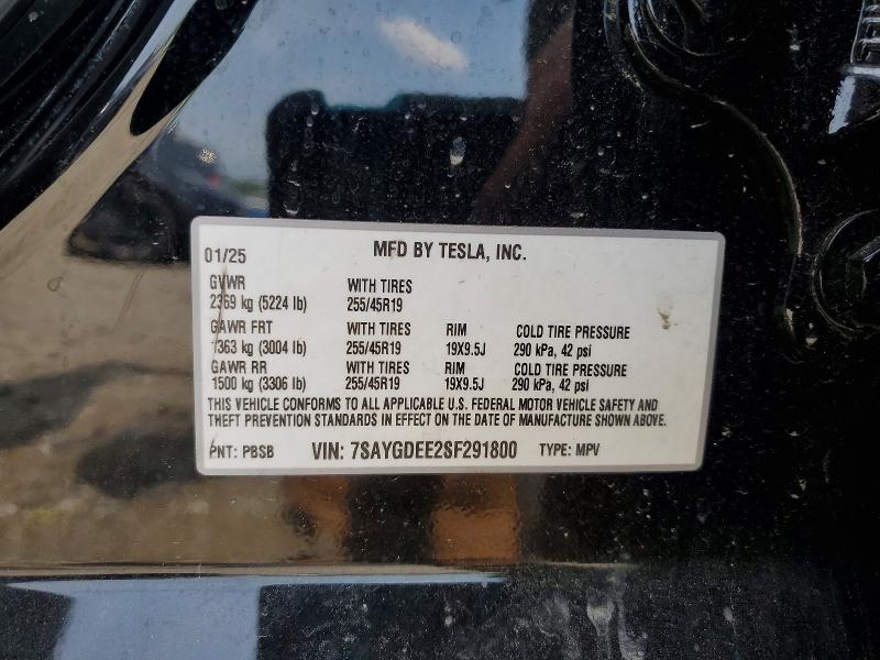 Продаж на аукціоні авто 2025 Tesla Model Y, vin: 7SAYGDEE2SF291800, номер лоту: 64364636