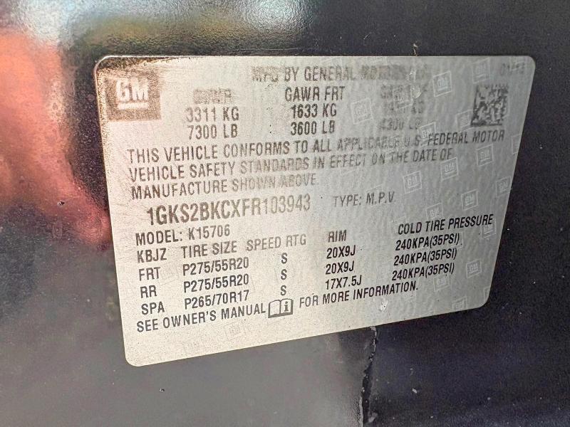 Продаж на аукціоні авто 2015 Gmc Yukon, vin: 1GKS2BKCXFR103943, номер лоту: 66119986