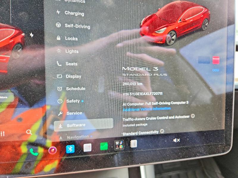 61702166 :رقم المزاد ، 5YJ3E1EAXLF720711 vin ، 2020 Tesla Model 3 مزاد بيع
