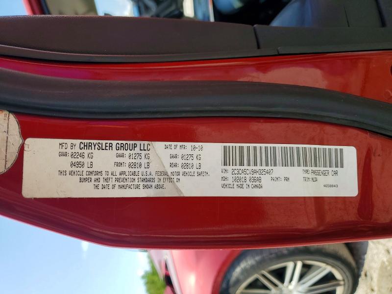 Aukcja sprzedaży 2010 Chrysler 300, vin: 2C3CA5CV9AH325407, numer aukcji: 65603516