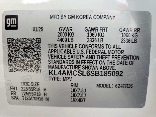 Aukcja sprzedaży 2025 Buick Encore Gx, vin: KL4AMCSL6SB185092, numer aukcji: 64410916