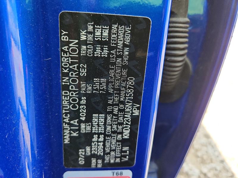 Aukcja sprzedaży 2022 Kia Soul, vin: KNDJ23AU6N7158780, numer aukcji: 67002446