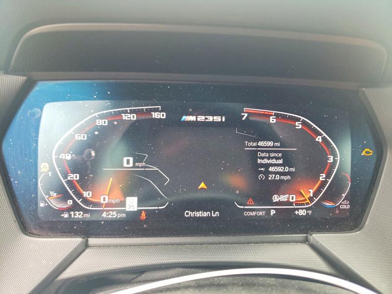 Aukcja sprzedaży 2022 Bmw M235xi, vin: WBA13AL05N7K08321, numer aukcji: 64425866